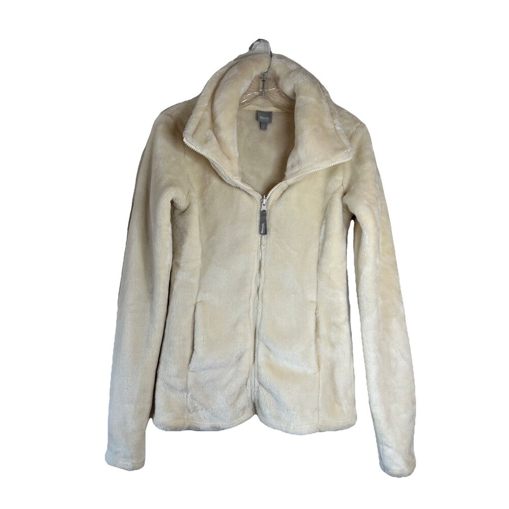 Bench Cream Soft‎ Faux Fur Zip Up Size S With Pockets